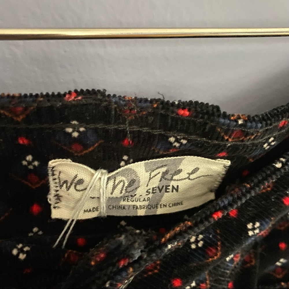 free people geometric print corduroy skirt - Picture 7 of 8